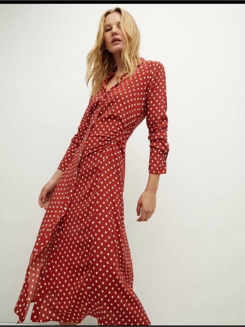 NEW VERONICA BEARD Lex Polka-Dot Dress Sz 10